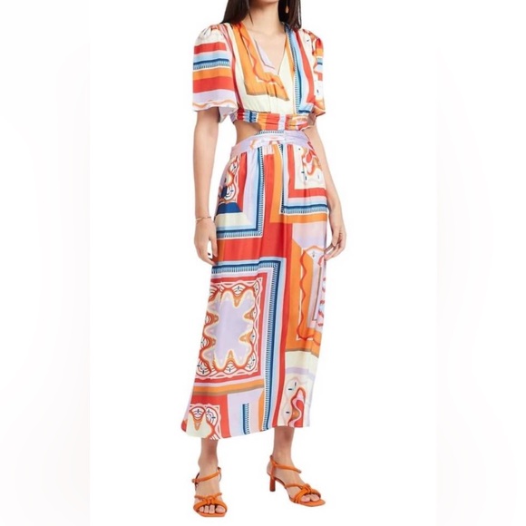 SUNCOO Cool Dress Geranium with Cutouts Size 0T - Picture 1 of 4